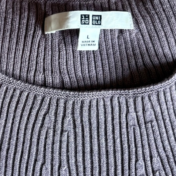 UNIQLO Ribbed Knit Midi Dress | Tag L (Fits S/M) - Picture 6 of 6